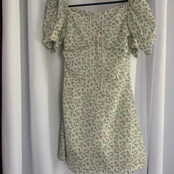 Floral milkmaid peasant dress - Picture 3 of 3